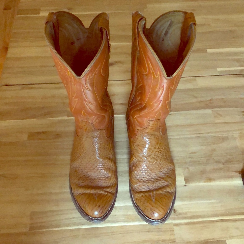 Authentic Vintage Leather Cowboy Boots